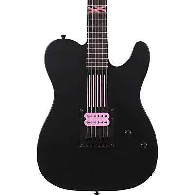 Schecter Guitar Research Machine Gun Kelly PT With Hot Pink Line Graphics Electric Guitar