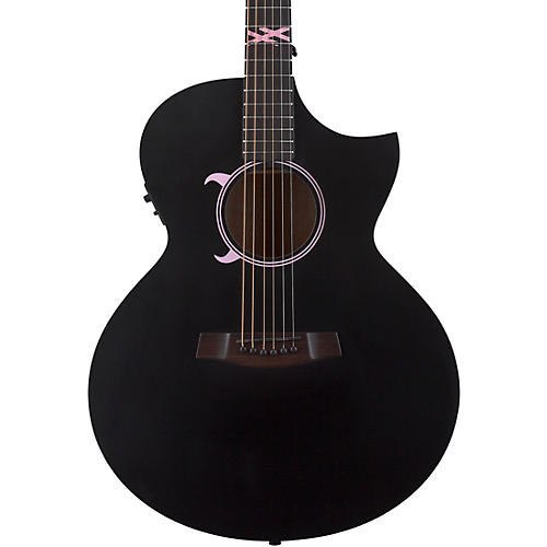Schecter Guitar Research Machine Gun Kelly Signature Acoustic-Electric Guitar Condition 2 - Blemished Satin Black 197881109219