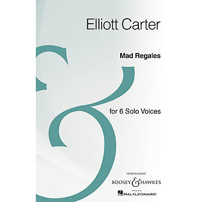Boosey and Hawkes Mad Regales (Six Solo Voices Archive Edition) composed by Elliott Carter