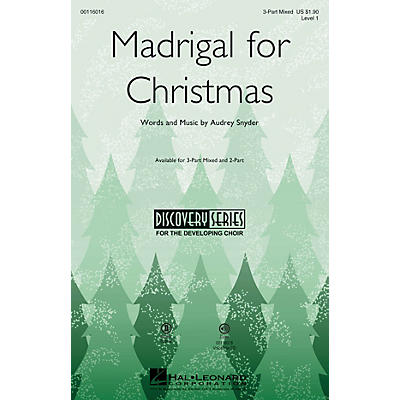 Hal Leonard Madrigal for Christmas (Discovery Level 1) VoiceTrax CD Composed by Audrey Snyder