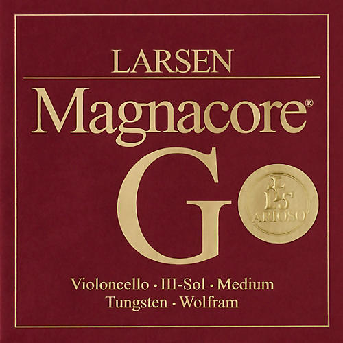 Larsen Strings Magnacore Arioso Cello G String 4/4 Size, Medium Tungsten, Ball End