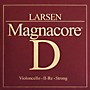 Larsen Strings Magnacore Cello D String 4/4 Size, Heavy Steel, Ball End