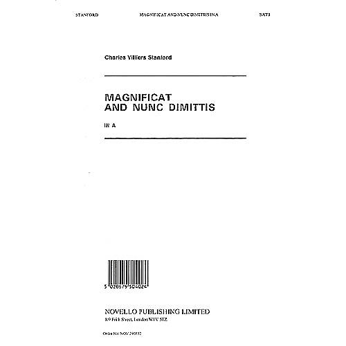 Novello Magnificat and Nunc Dimittis in A SATB Composed by Charles Villiers Stanford