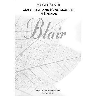 Novello Magnificat and Nunc Dimittis in B Minor SATB, Organ Composed by Hugh Blair