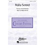 Edward B. Marks Music Company Maha Sonnet SATB Divisi composed by William Bolcom