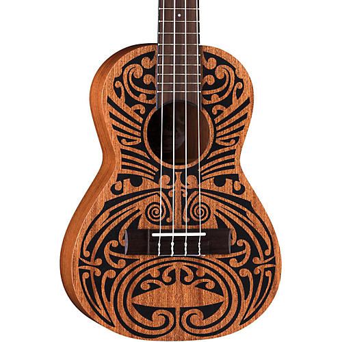 Luna Mahogany Tribal Tenor Ukulele