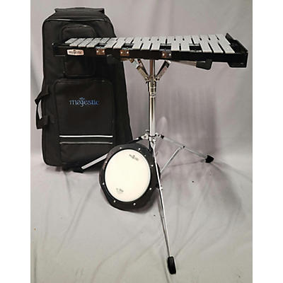 Majestic Majestic Bell And Practice Pad Kit With Rolling Cart Concert Percussion