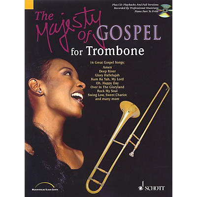 Schott Majesty of Gospel (Trombone) Schott Series Softcover with CD