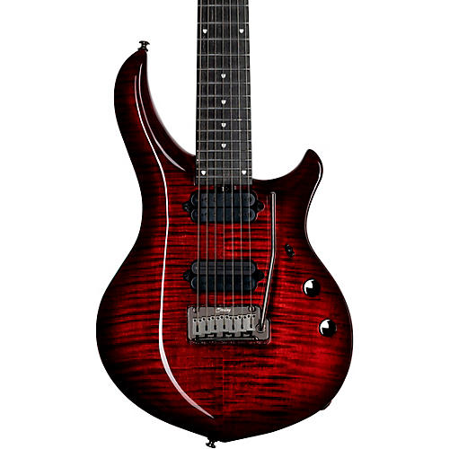Sterling by Music Man Majesty with DiMarzio Pickups 7-String Electric Guitar Royal Red
