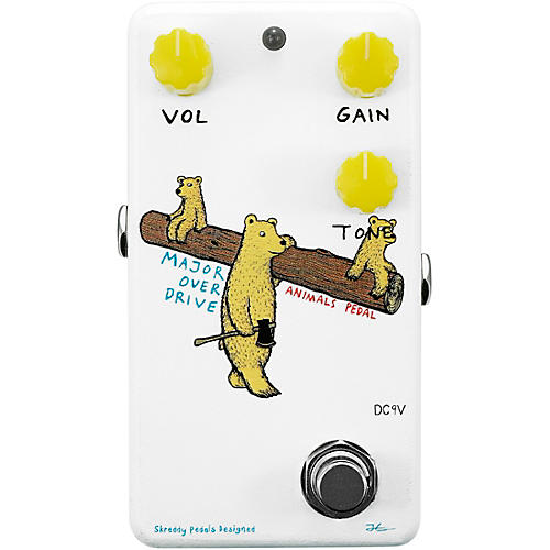 Animals Pedal Major Overdrive V2 Effects Pedal White