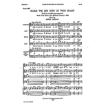 Novello Make We Joy Now in This Feast SATB Composed by Derek Holman