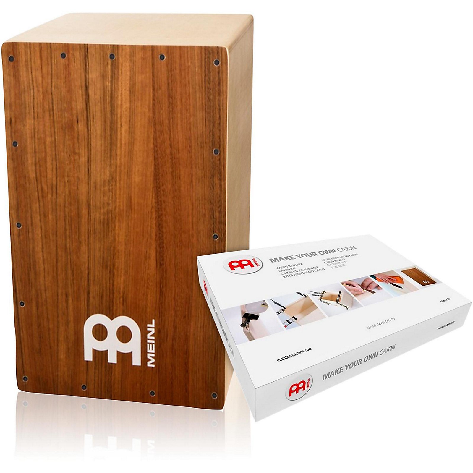 Meinl Make Your Own Cajon Ovangkol Frontplate Musician's Friend