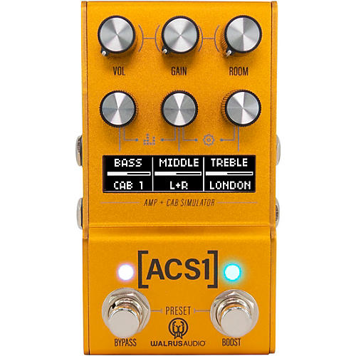 Walrus Audio Mako Series ACS1 Amp + Cab Simulator MKII Gold