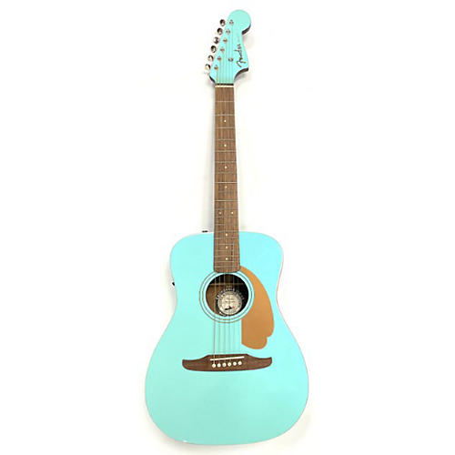Fender Malibu CE Acoustic Electric Guitar Seafoam Green