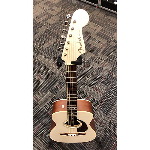 Fender Malibu Player Acoustic Electric Guitar Olympic White