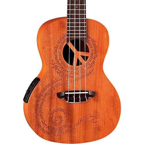 Luna Maluhia Concert Acoustic-Electric Ukulele Mahogany