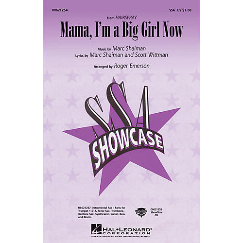 Hal Leonard Mama, I'm a Big Girl Now (from Hairspray) Combo Parts Arranged by Roger Emerson