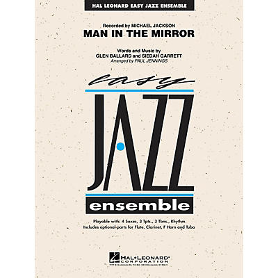 Hal Leonard Man in the Mirror Jazz Band Level 2 Arranged by Paul Jennings