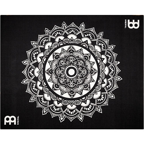 MEINL Mandala Print Drum Rug Condition 1 - Mint Black 78 in.