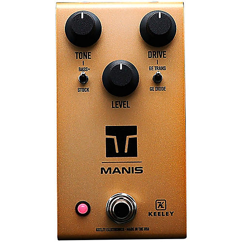 Keeley Manis Overdrive Effects Pedal Black Gold