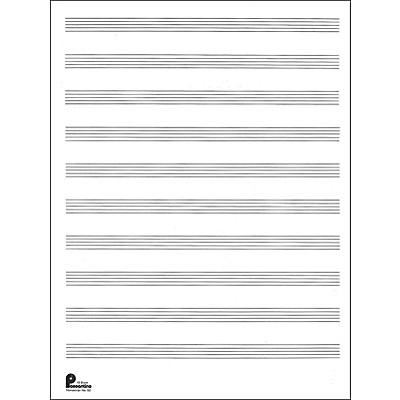 Music Sales Manuscript Paper No.2 24 Double Fold Sheets, 9X12, 10 Stave, 96 Pages