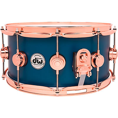 DW Maple/Mahogany Collector's Series Hard Satin Snare Drum with Copper Hardware
