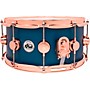 DW Maple/Mahogany Collector's Series Hard Satin Snare Drum with Copper Hardware 14 x 6.5 in. Ocean Blue Hard Satin