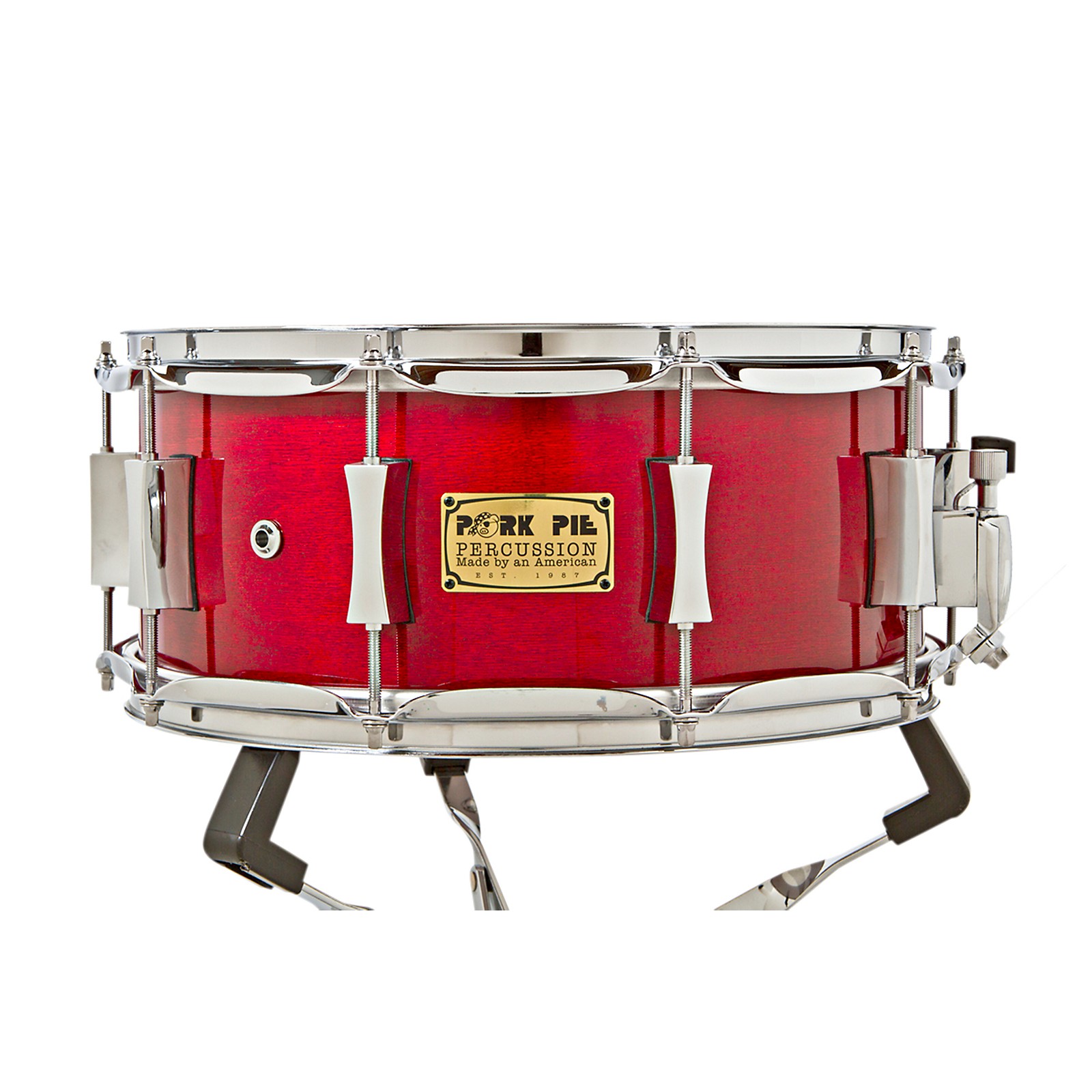 新発売】-PORK PIE 8ply Maple Snare Drum 14×5 - Wavy Ebony ：イケベ