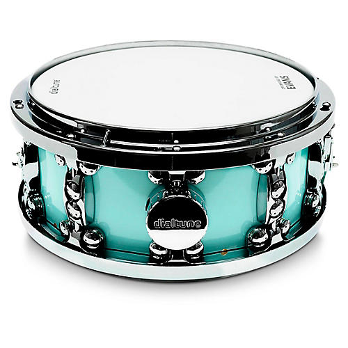 dialtune Maple Snare Drum 14 x 6.5 in. Seafoam Blue Painted Finish