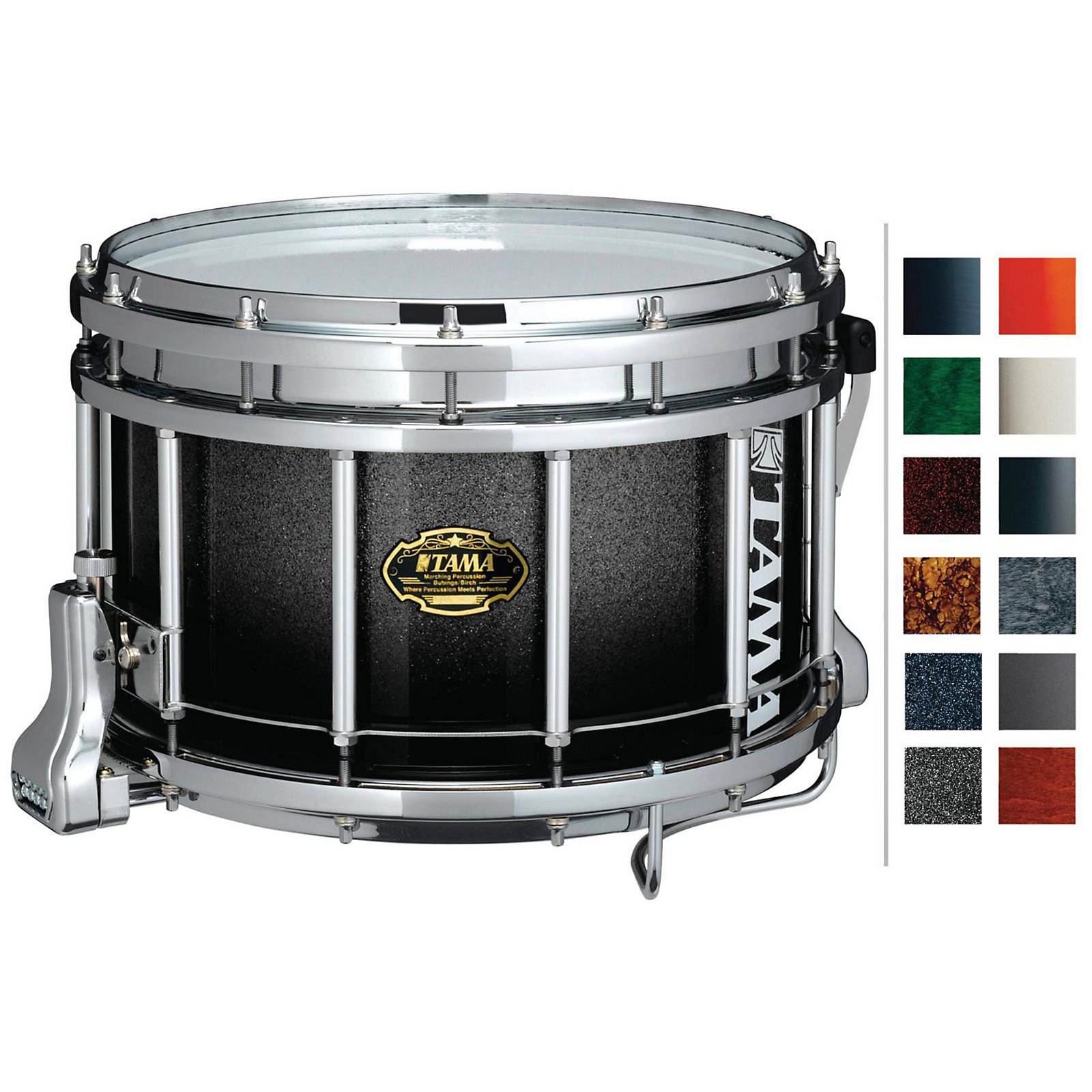 Tama Marching Maple Snare Drum Deep Green Fade 9x14 Musician's Friend