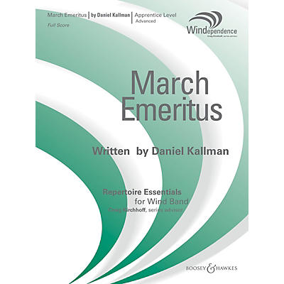 Boosey and Hawkes March Emeritus (Score Only) Concert Band Level 3 Composed by Daniel Kallman