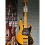 Used Fender Marcus Miller Signature Jazz Bass Electric Bass Guitar Black and Yellow