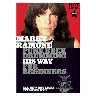 Music Sales Marky Ramone - Punk Rock Drumming His Way for Beginners Music Sales America Series DVD by Marky Ramone