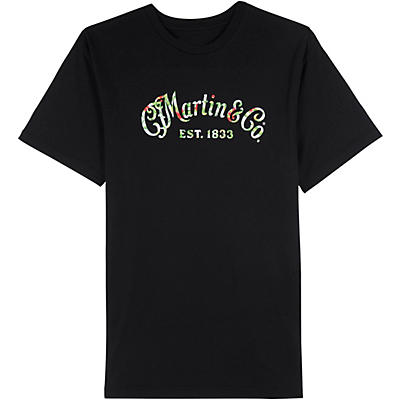 Martin Martin Black T-shirt with Oahu Logo Print