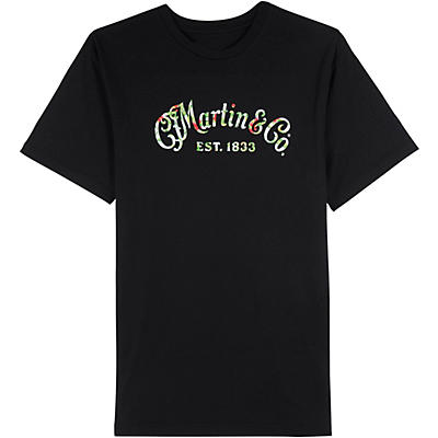 Martin Martin Black T-shirt with Oahu Logo Print