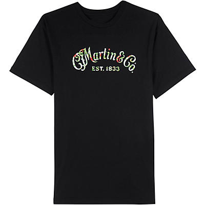 Martin Martin Black T-shirt with Oahu Logo Print
