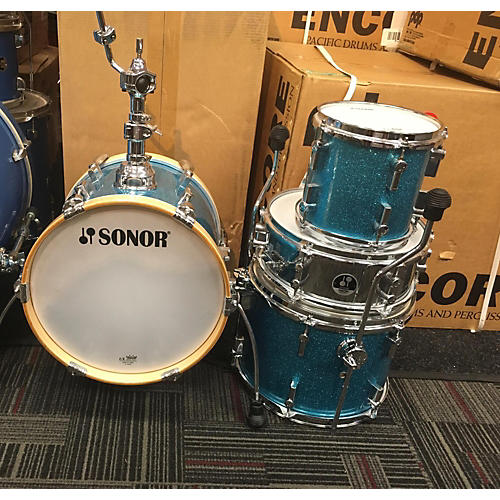 Sonor Martini Drum Kit blue sparkle