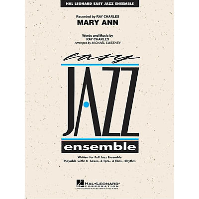 Hal Leonard Mary Ann (from RAY) Jazz Band Level 2 by Ray Charles Arranged by Michael Sweeney