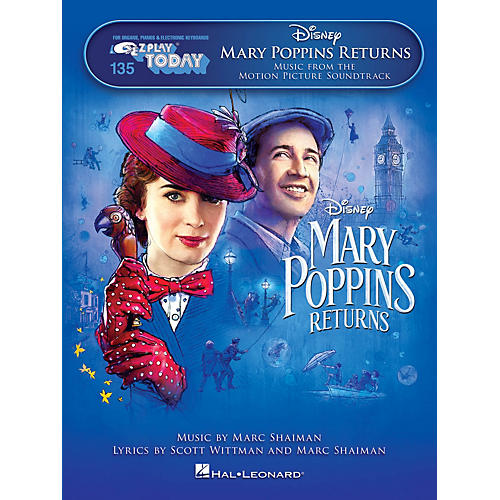 Hal Leonard Mary Poppins Returns E-Z Play Today #135 Songbook