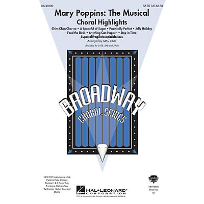 Hal Leonard Mary Poppins: The Musical (Choral Highlights) 2-Part Arranged by Mac Huff