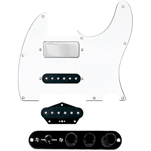 920d Custom Mason Style Loaded Pickguard for Nashville Tele With TMAS-B Control Plate White