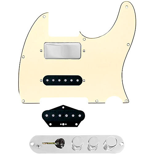 920d Custom Mason-Style Loaded Pickguard for Nashville Tele With TMAS-C Control Plate Aged White