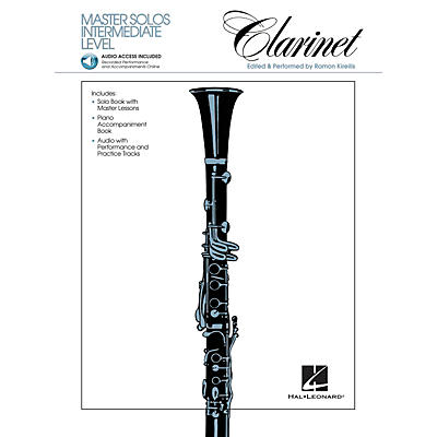 Hal Leonard Master Solos Intermediate Level - Clarinet (Book/Online Audio) Master Solos Series Softcover Audio Online