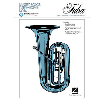 Hal Leonard Master Solos Intermediate Level - Tuba (B.C.) (Book/CD Pack) Master Solos Series Softcover with CD