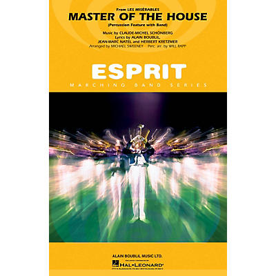 Hal Leonard Master of the House (from Les Misérables) (Percussion with Band) Marching Band Level 3 by Michael Sweeney