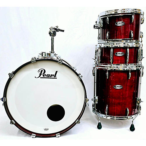 Pearl Masters Maple 4 Piece Drum Kit natural cherry