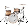 Pearl Masters Maple Complete 3-Piece Shell Pack Matte Black MistSatin Natural Burst