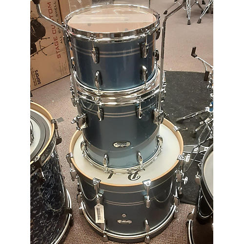 Pearl Masters Maple Complete Drum Kit Light Metallic Stripe
