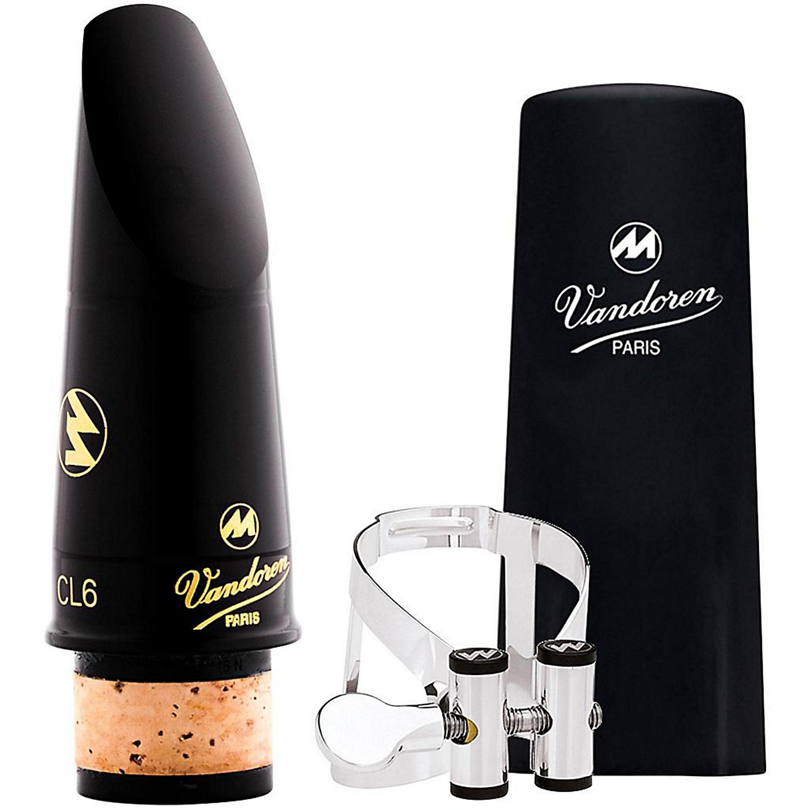 Vandoren Masters Mouthpiece Kit CL6 with Masters M/O Silver Ligature