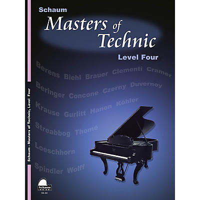 SCHAUM Masters Of Technic, Lev 4 Educational Piano Series Softcover